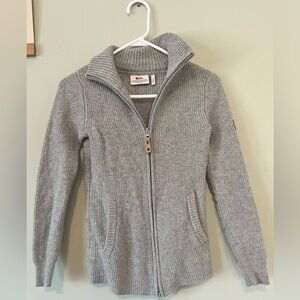 Fjällräven wool Övik zip-up cardigan, size small (women’s)
